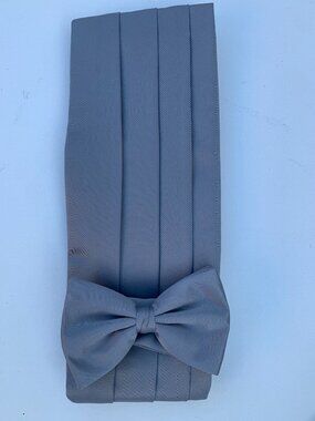 South Korai 100% Silk Cummerbund and Bow Tie Set